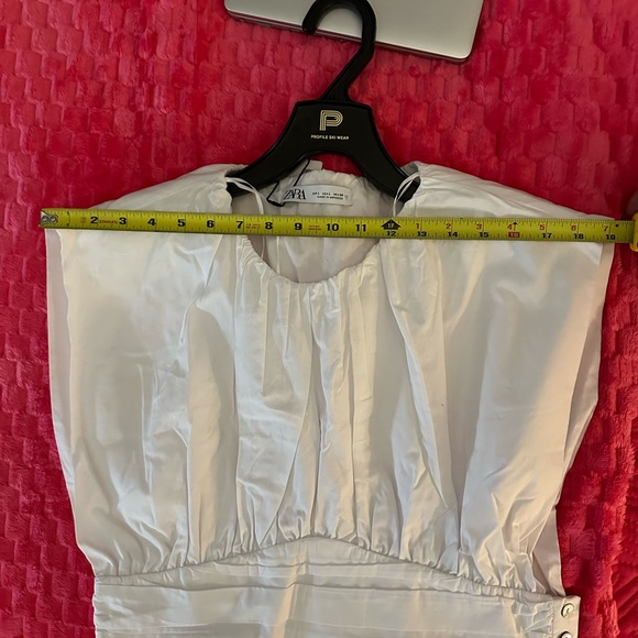 Zara Pleated Poplin top - Picture 13 of 14